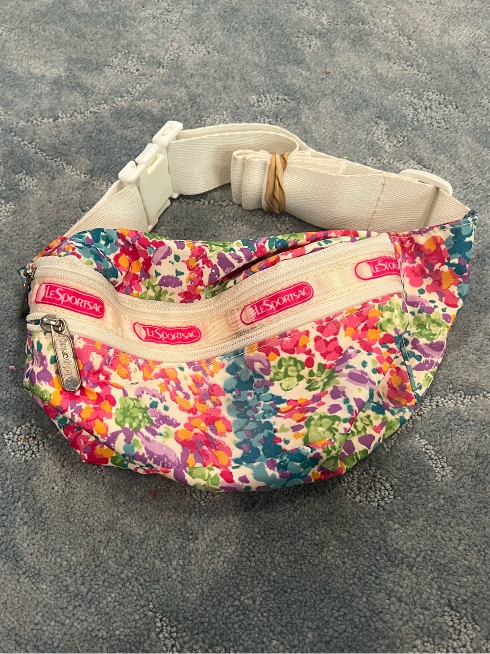Vintage HTF LeSportsac Floral Multicolor Waist Bag EUC